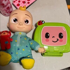 Colorful JJ Cocomelon Baby Doll with Green Toy Set